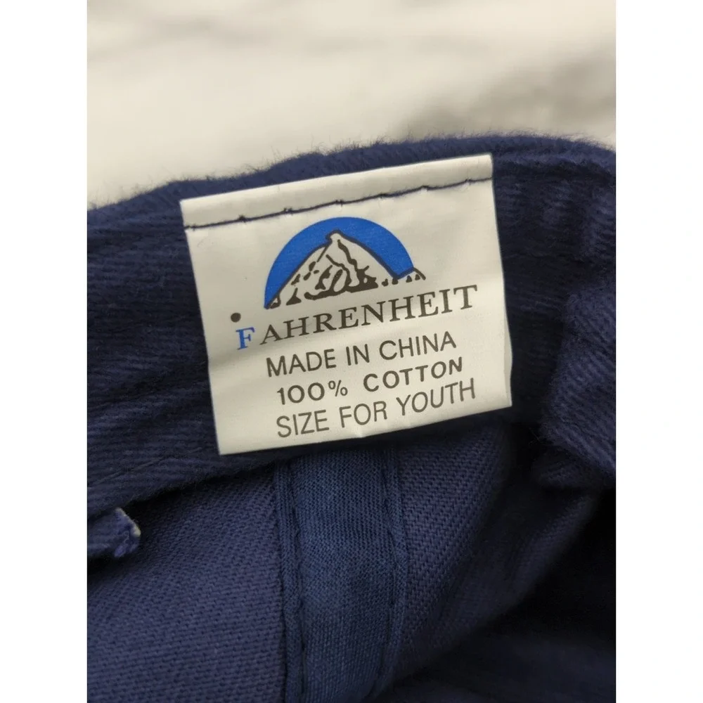 Fahrenheit Air Force One Youth Baseball Cap‎ Navy Blue Cotton Adjustable Hat